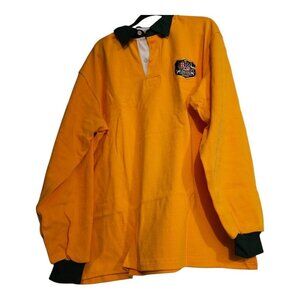 VTG Jersey Australia Rugby Team Long Sleeve Shirt 4XL Yellow/Green NWT